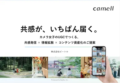 カメラ⼥⼦のUGCでつくる、共感発信 ×情報拡散 ×コンテンツ資産化のご提案