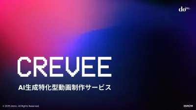 生成AI特化型動画制作サービス「CREVEE」