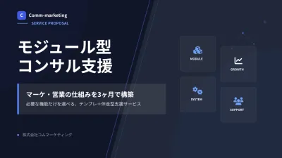 月5万円から始めるマーケ×営業のモジュール型コンサル支援サービス