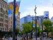 大阪・ミナミの玄関口「なんば広場」に新たなOOH『なんば広場フラッグ』広告が登場