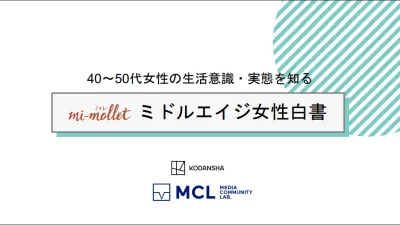 【講談社】40〜50代女性のインサイト mi-mollet ミドルエイジ女性白書