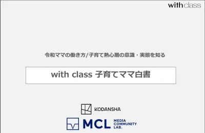 【講談社】令和ママの働き方/意識と実態　with class 子育てママ白書