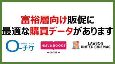 富裕層向け販促に最適な購買データがありますの媒体資料