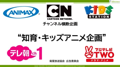 アニメでファミリー子育て層～Z世代に訴求！チャンネル横断テレビCM（BS／CS)