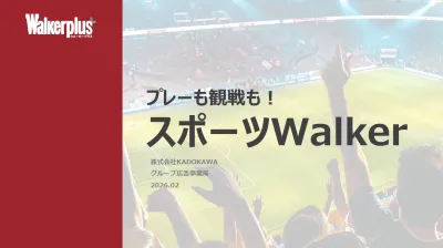 観戦からレジャーまで！「スポーツWalker」特集でスポーツ好きに商材訴求！の媒体資料