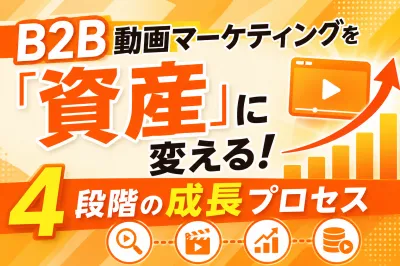B2B動画マーケティングを「資産」に変える！4段階の成長プロセスの媒体資料