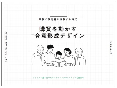 【家族の決定権が分散する時代】購買を動かす“合意形成デザインの媒体資料