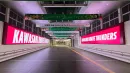 24mと12mの巨大な対面式LEDビジョンTHE KAWASAKI VISION