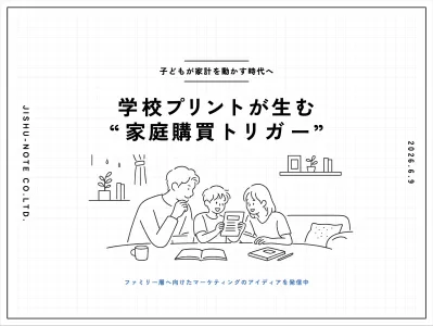 【子どもが家計を動かす時代へ】学校プリントが生む“家庭購買トリガー”