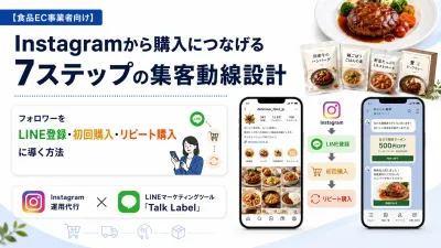 【食品EC】フォロワーを「購入客」へ！インスタ×LINEで構築する最強の集客動線