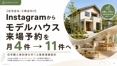 【住宅・工務店】Instagramから来場予約を2.75倍にする集客導線