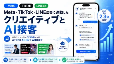 Meta・TikTok・LINE広告のCVR改善に。AI接客×フォーム入力代行