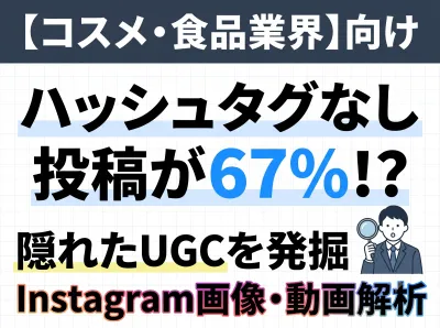 【コスメ・食品】Instagram画像・動画解析で隠れたUGCを見つける手法