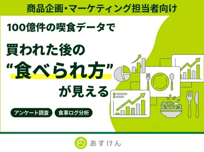 商品開発・ブランド戦略・販促に活かす、健康志向ユーザー100億件のあすけんデータの媒体資料
