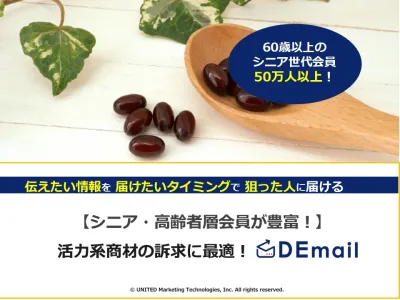 【DEmail】栄養ドリンク・疲労感ケアサプリなど活力剤系案件の事例