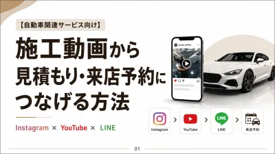 【自動車販売】Instagram×YouTube×公式LINE活用