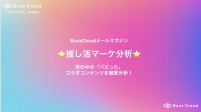 BuzzCloud 推し活マーケ分析 世の中のバズったコラボコンテンツを徹底分析の媒体資料
