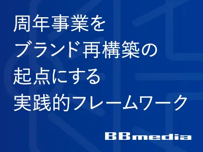 周年事業をブランド再構築の起点にする実践的フレームワーク