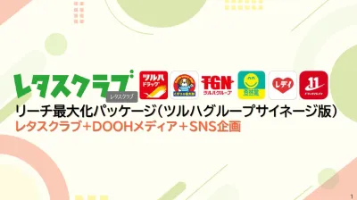 【レタスクラブ】リーチ最大化パッケージ(ツルハグループサイネージ版)ご案内