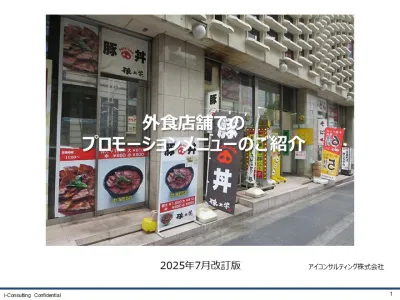 外食店舗でのサンプリング媒体資料2025年7月改訂版