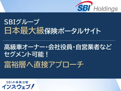 【SBIホールディングス】金融・不動産・自動車業界の富裕層に対して広告訴求