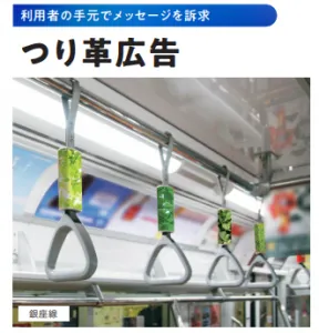 東京メトロ 車両メディア(つり革広告)