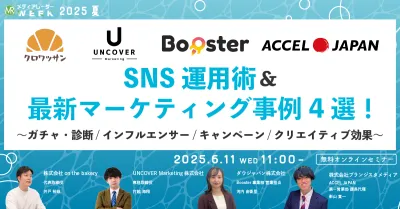 SNS運用術＆最新マーケティング事例4選！〜ガチャ・診断/インフルエンサー/キャンペーン/クリエイティブ効果〜