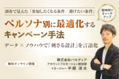 調査で見えた「参加したくなる条件／避けたい条件」—ペルソナ別に最適化するキャンペーン手法（9/1）