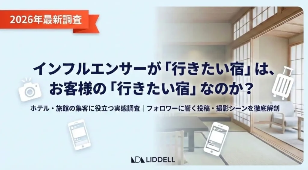 【最新調査】ホテル・旅館の集客に役立つ実態調査を公開！インフルエンサーが「行きたい宿」は、お客様の「行きたい宿」なのか？＿サムネ