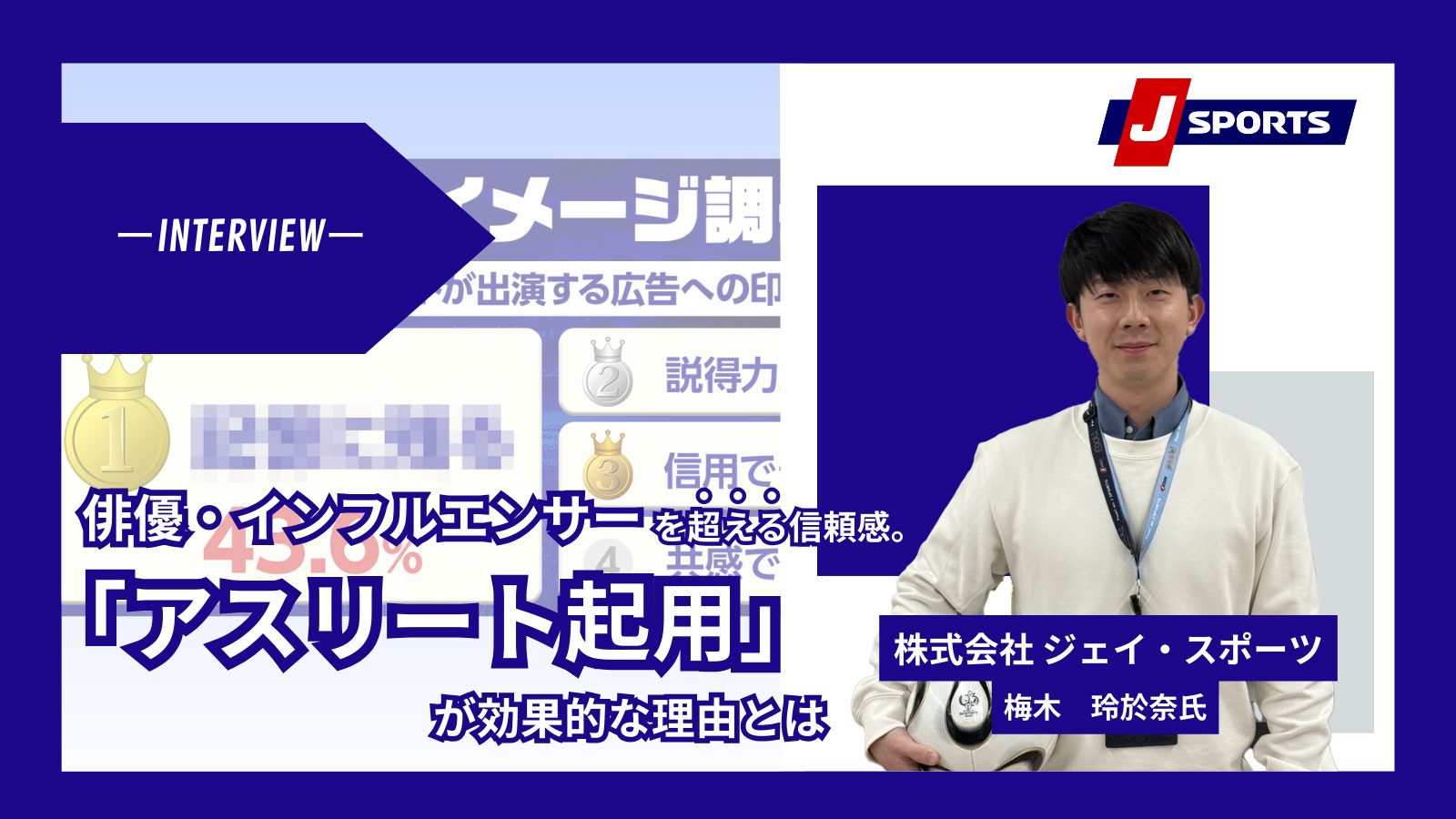 【J SPORTS調査】俳優・インフルエンサーを超える信頼感。情報の質が問われる今、なぜ「アスリート起用」が効くのか？＿サムネ