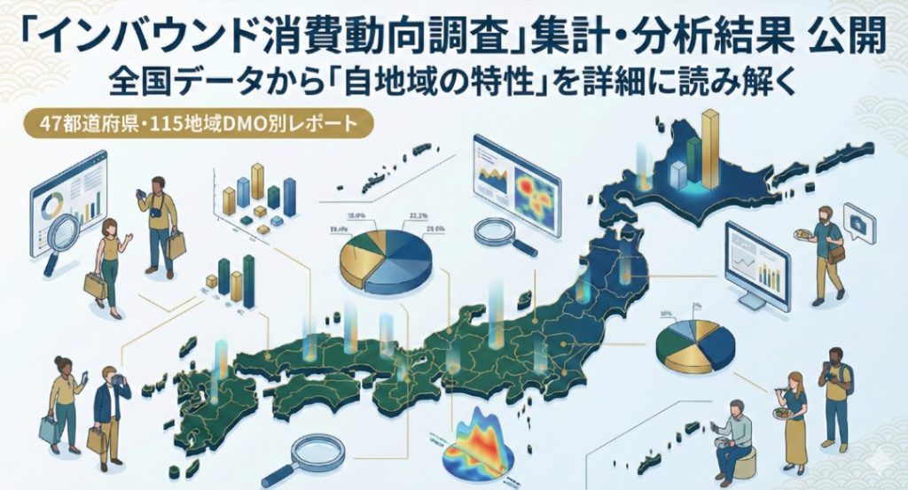 「国内162エリア別・最新インバウンド消費動向レポートが無料公開！台湾比率40％の青森に学ぶ、エリア別インバウンド戦略の作り方」サムネイル画像