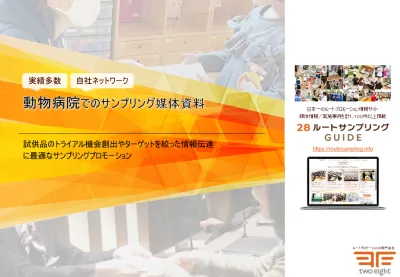 【ペットオーナー・飼い主・犬猫・ファミリー層】動物病院でのサンプリング媒体資料